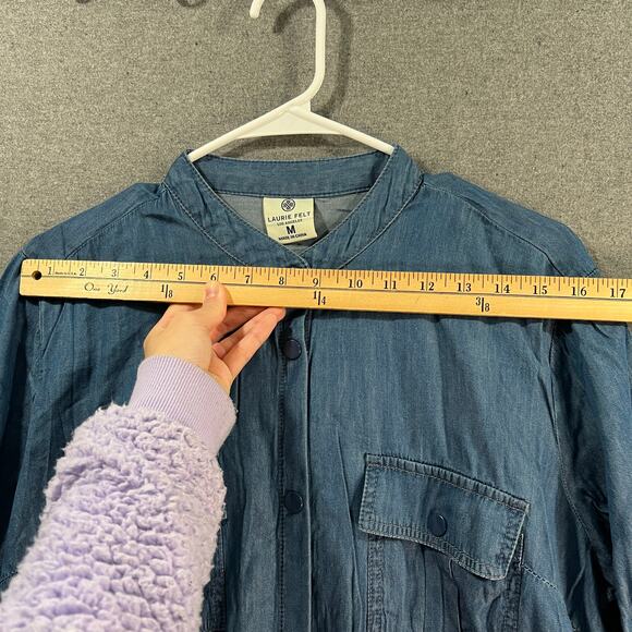Laurie Felt Women Dress Size Medium Blue Denim Duster Dress - Picture 8 of 15